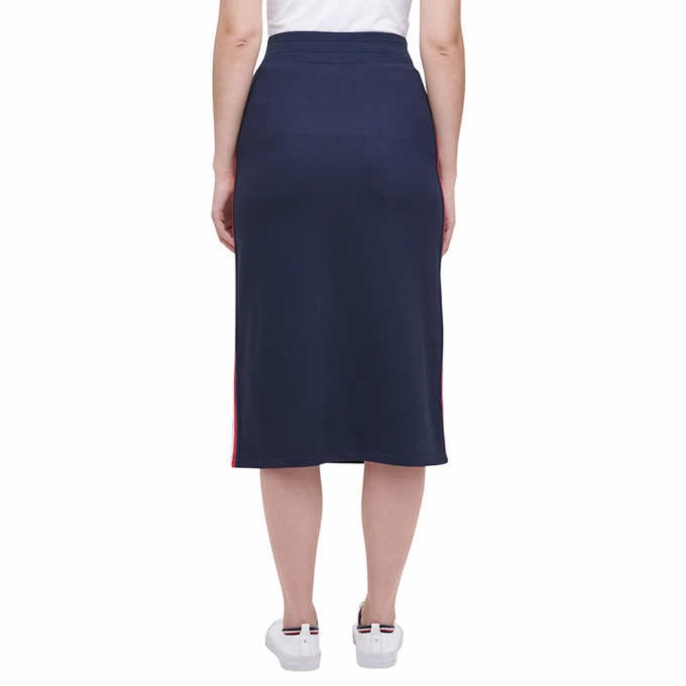 Tommy Hilfiger Side-Stripe Midi Skirt - Picture 4 of 9